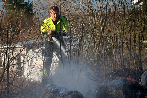 Det er tørt i gresset