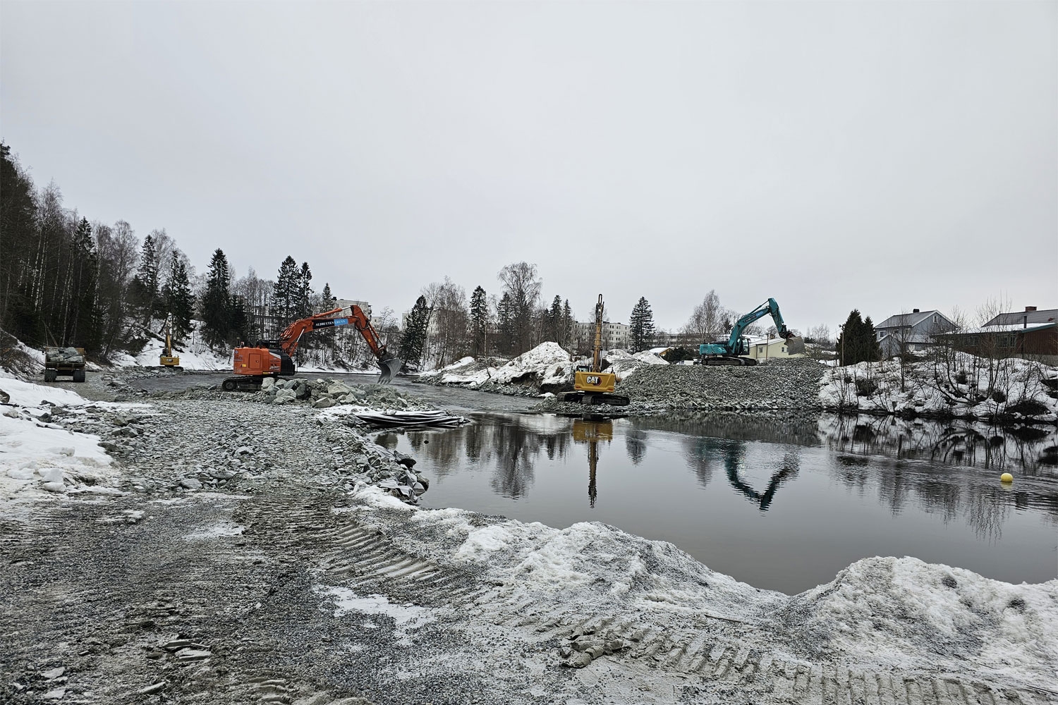 Udramatisk utglidning i Randselva