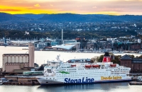 MS Stena Saga fra Stena Line ved kai i Oslo.